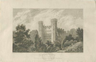 Iglesia del Castillo - Castillo de Stafford: grabado de Frederick Calvert