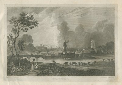 Stafford - Vista suroeste: grabado, nd [c 1830] de Frederick Calvert