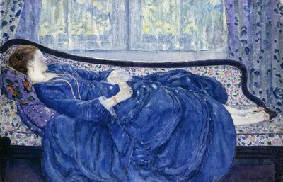 Niña de Azul de Frederick Carl Frieseke