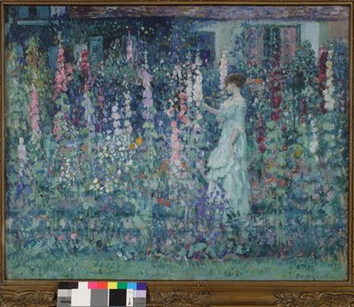Malvarrosas de Frederick Carl Frieseke