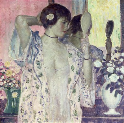 El Espejo de Mano de Frederick Carl Frieseke