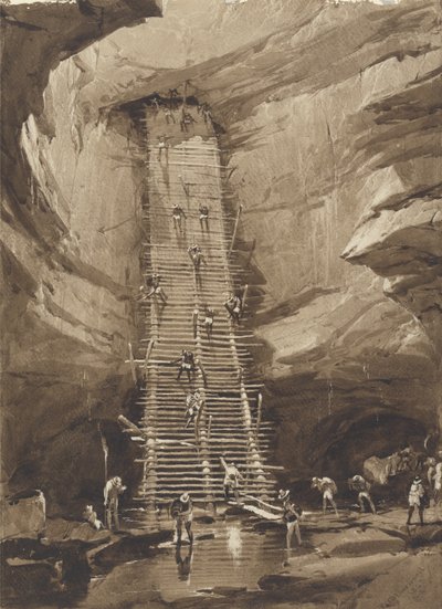 Pozo en Bolonchen, Yucatán de Frederick Catherwood