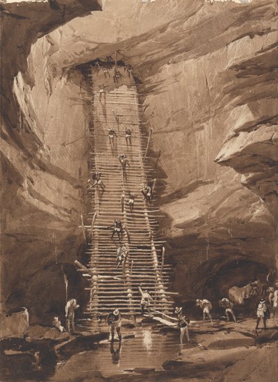Pozo en Bolonchén, Yucatán de Frederick Catherwood