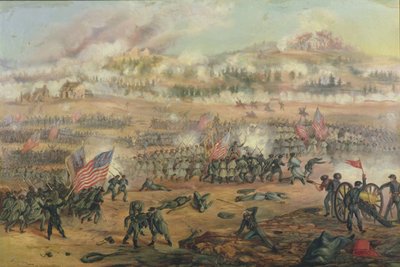 La Batalla de Fredericksburg el 13 de diciembre de 1862 de Frederick Cavada