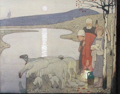Pastoral, c.1923 de Frederick Cayley Robinson