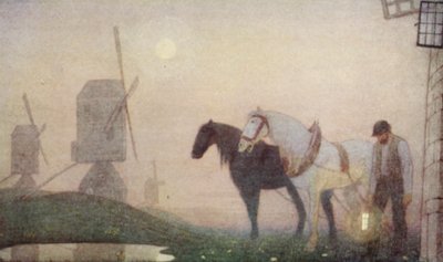 Santos cuáqueros: La voz del silencio (litografía en color) de Frederick Cayley Robinson