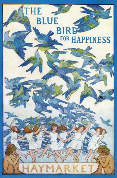 El pájaro azul de la felicidad de Frederick Cayley Robinson