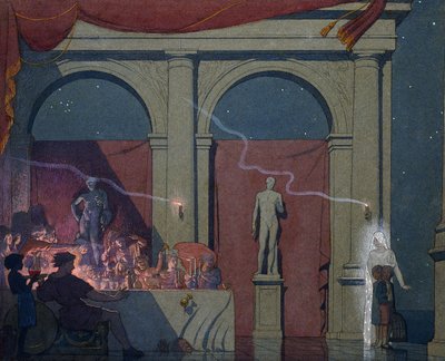 Tyltyl gira el diamante en el Palacio del Lujo, 1911 de Frederick Cayley Robinson