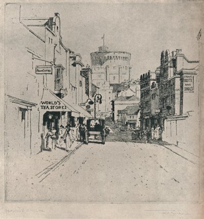 Calle Peascod, Windsor, c. 1918 de Frederick Charles Richards
