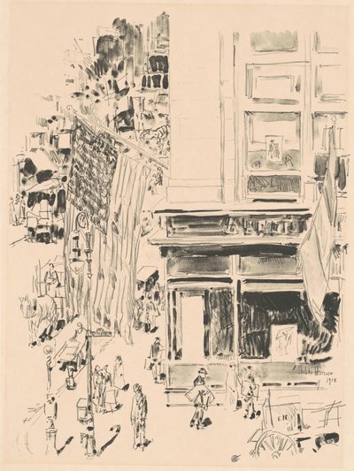 Calle Lafayette de Frederick Childe Hassam