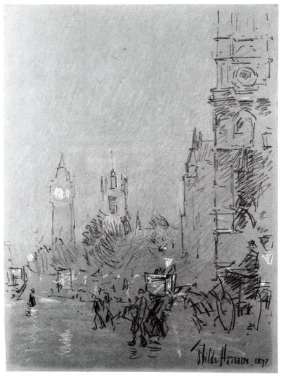 Londres, Tarde, 1897 de Frederick Childe Hassam