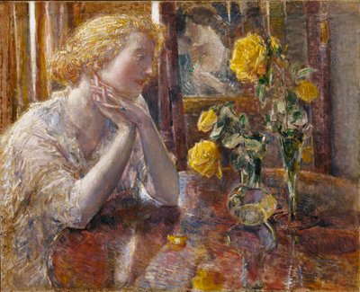 Rosas Maréchal Niel de Frederick Childe Hassam