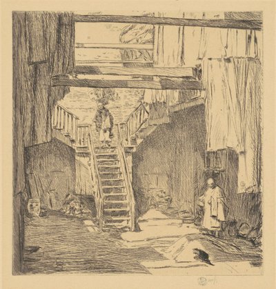 Viejo Chinatown, San Francisco, 1904 de Frederick Childe Hassam