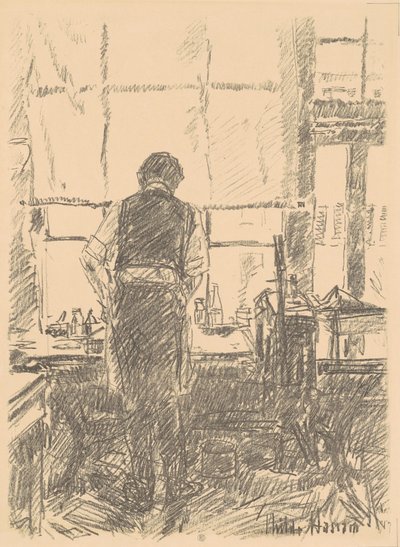 Retrato de Joseph Pennell, 1917 de Frederick Childe Hassam