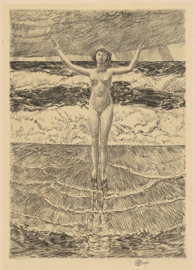 Gotas de lluvia y surf, 1921 de Frederick Childe Hassam