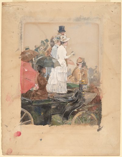 Espectadores en el Gran Premio de Frederick Childe Hassam