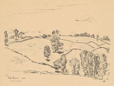 Cercas de piedra, Tierra de Nod de Frederick Childe Hassam