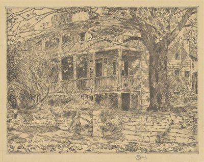 La vieja casa, Cos Cob de Frederick Childe Hassam