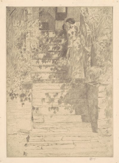 Los escalones, 1915 de Frederick Childe Hassam