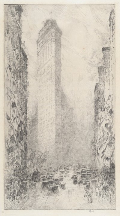 Cumpleaños de Washington - Quinta Avenida y Calle 23, 1916 de Frederick Childe Hassam