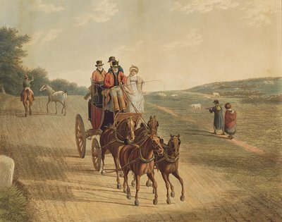 Carruaje de correos, 1819 de Frederick Christian Lewis