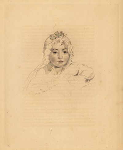 Retrato de Mary Isabella Bloxam, sobrina de Sir Thomas Lawrence de Frederick Christian Lewis