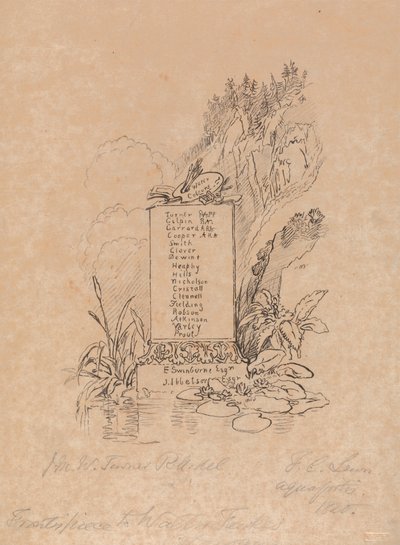 Frontispicio del catálogo del Sr. Fawkes de Frederick Christian Lewis the Elder