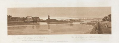 Vista de la Villa de Chaillot & C. tomada desde el Puente de la Concordia 1803; Lámina 17 de Vistas en París, calco del Volumen Emanuel de la lámina B1981.25.2626 de Frederick Christian Lewis the Elder
