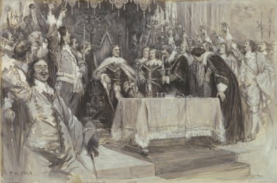 La segunda instalación de Cromwell como Protector, en Westminster Hall, 26 de junio de 1657 de Frederick Coffay Yohn
