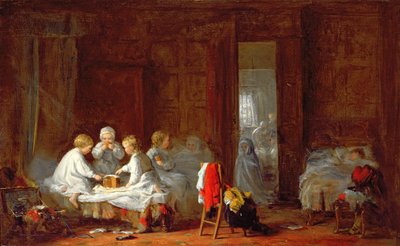 Un festín de medianoche, 1866 de Frederick Daniel Hardy