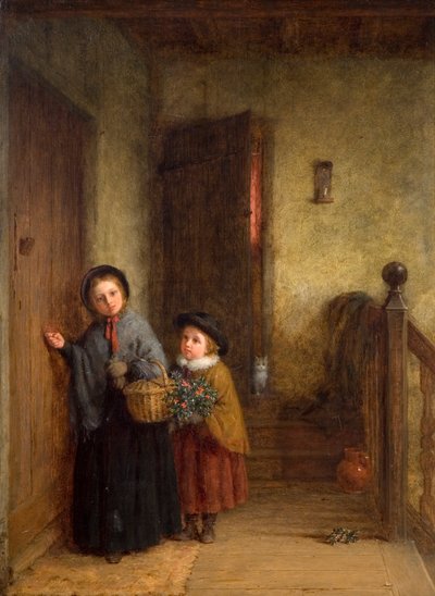Visitantes de Navidad de Frederick Daniel Hardy