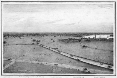 Panorama de Calcuta, India de Frederick Fiebig