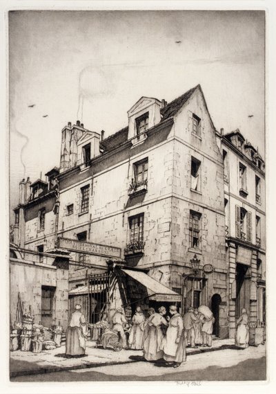 Pequeño mercado francés de Frederick G. Hall