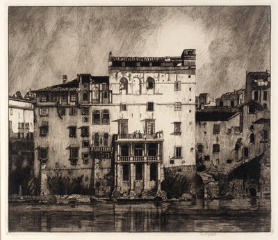 Casas antiguas en el Tíber de Frederick G. Hall