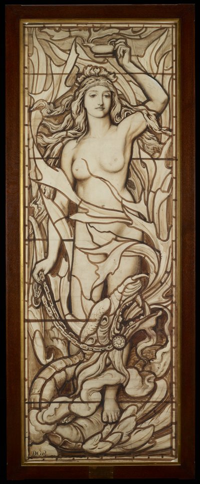Fuego, de la serie Los Cuatro Elementos, c.1888-89 de Frederick G. Smith