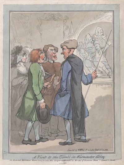 Una visita a las tumbas en la Abadía de Westminster, 23 de octubre de 1789 de Frederick George Byron