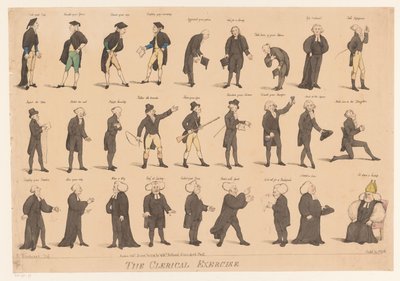 Carrera de un clérigo anglicano El ejercicio clerical (título sobre el objeto) de Frederick George Byron