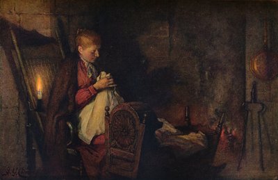 Trabajando y observando, c. 1899 de Frederick George Cotman