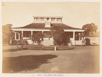 Estación del Pacífico en el HMS Triumph - Foto 50, Palacio Iolani. Honolulu. de Frederick George Denham Bedford