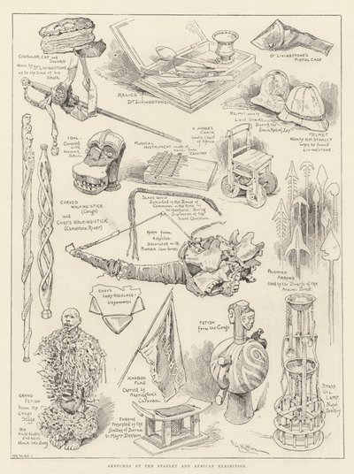 Bocetos en la Exposición de Stanley y África de Frederick George Kitton