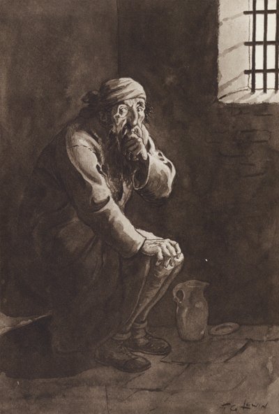 Fagin, de Oliver Twist, de Charles Dickens (huecograbado) de Frederick George Lewin