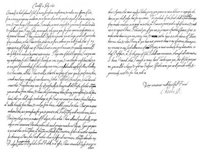 Carta de Carlos I, Rey de Inglaterra, al Duque de Ormonde, 1645 1865 de Frederick George Netherclift