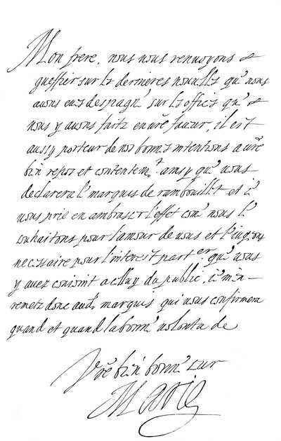 Carta de María de Médici al Duque de Saboya, finales del siglo XVI - principios del siglo XVII, 1865 de Frederick George Netherclift