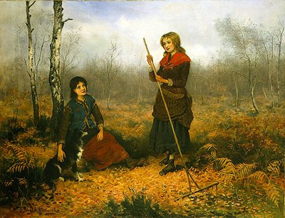 Recogiendo hojas de Frederick Gerald Kinnaird