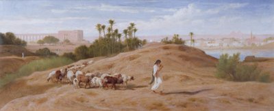 Un pastor de cabras cerca de El Cairo de Frederick Goodall
