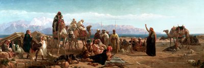 Madrugada en el desierto de Shur, 1860 de Frederick Goodall