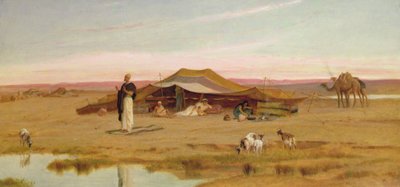 La Oración Vespertina del Jeque de Frederick Goodall