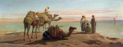 Esperando el barco, Golfo de Suez, 1872 de Frederick Goodall