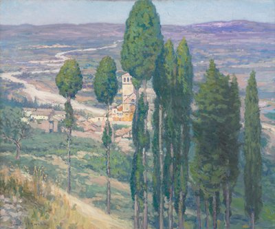 El valle de Umbría, Italia de Frederick Gottwald
