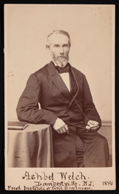 Retrato de Ashbel Welch 1809-1882, mayo 1874 de Frederick Gutekunst
